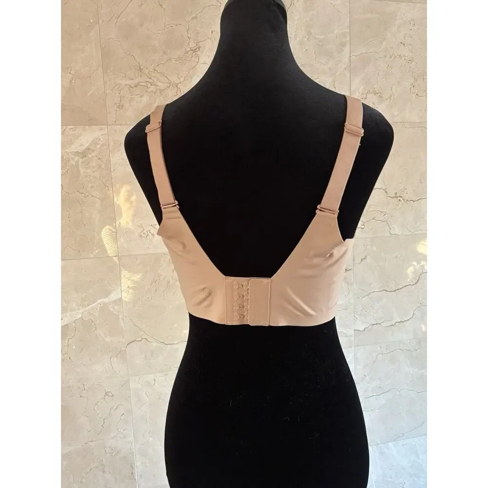 Honeylove Liftwear Crossover Wireless Bra — 3X 44C - 44D Sand / Nude Comfort